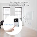 Miniatyrbillede 3 af 7: Z30 Smart Trådløs Dørklokke Hjem Smart Katteøje Wifi Dørklokke Hjem