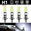 Pikkukuva 1 / 5: 4 kpl H1 6000K Valkoiset LED-ajovalot Sarja Sumuajovalot