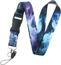 Blå Lanyard ID-Korthållare, med Säkerhetsutlösnings Spänne & Jag