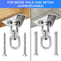 Miniatyrbilde 2 av 6: SUS304 Rustfritt Stål Ring Gaffel Spenne Sett Heavy Duty Heisekrok