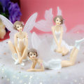 Miniatyrbillede 2 af 7: Tinkerbell Figurine til Pynt Bord Bil Kage Kontor Hjem 3stk