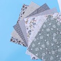 Miniatyrbilde 6 av 6: 7 stk stoffkvadrater blader bomulls patchwork håndverk DIY sy Scr