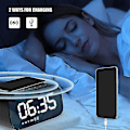 Miniatyrbild 3 av 5: Digital väckarklocka med USB laddare, Bluetooth högtalare, led DXGHC