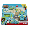 Miniatyrbillede 2 af 6: Figurine Transformers Playskool Rescue Bots Academy - Robot Redder Hoist og Elektronisk Trailer på 11 cm Hissa