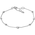 Pikkukuva 2 / 3: Koristekaulaketju - Fossil - JFS0045452040 - Hopea - Naisille - Lahjapakkaus mukaan версума silver-