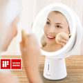 Miniatyrbillede 2 af 4: Auxmir Forstørrelsesspejl 1X 10X Drejelig 360 Grader To sider Makeup Spejl med LED Lys Justerbar i 5 Lysniveauer. [6627]
