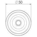 Pikkukuva 4 / 4: rakennustyömaalaitteet ruostumaton tasoitusjalka M10x70 AISI 304 / A2 muovijalustalla 50 mm