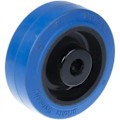 Pikkukuva 2 / 4: Sininen kumipyörä 80mm - BLICKLE - Kääntyvä - 2 kpl sarja Blå