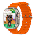 Miniatyrbillede 1 af 5: HK9 Ultra 2 Max Smartwatch, AI Kunstig Intelligens Enhed, Pulsmåling, Informationspåmindelse, 1GB, AMOLED, 2024 Ny Orange