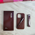 Miniatyrbillede 1 af 4: Rhode Lip Case med Listick Lip Gloss 3D Telefoncover - Espresso iPhone16plus