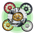 Miniatyrbillede 4 af 5: Foldbar Cykel Easy Wheel til Aluminium Legering Easywheel Ultralet Forseglet Leje Push Wheels Cykel