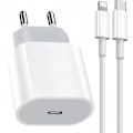 Miniatyrbilde 1 av 5: 25W Hurtiglader for iPhone, 2M Ladekabel Kompatibel med iOS, iPhone, iPad, Mac, USB C Adapter, PD 3.0