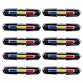 Pikkukuva 1 / 5: 10X USB Ladattava Etu- ja Takapyöränvalo Litiumakku LED Pyörän Takavalo Pyöräilykypärävalo