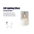 Miniatyrbillede 3 af 5: Ultralyd Kølig Tåge Luftfugter, Æterisk Olie Diffuser, LED Natlys, Luftrenser USB Hvid
