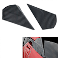 Miniatyrbild 3 av 5: ABS Kolfiber Dörr Bakre Sidospegel Fönsterspoiler Triangelformad Ram Skydd Trim för Toyota C-HR CHR