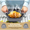 Miniatyrbilde 5 av 5: Silikonform for Airfryer, 5,5L og 6L og 21L - Form pluss beskyttende hansker for Airfryer, kompatibel