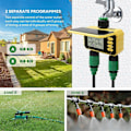 Miniatyrbillede 3 af 5: 2 udløb Vandingsautomatisk vanding Solopladning Digital sprinkler Vandventilcontroller til Garde