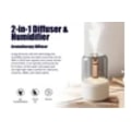 Miniatyrbillede 2 af 5: Ultralyd Kølig Tåge Luftfugter, Æterisk Olie Diffuser, LED Natlys, Luftrenser USB Hvid