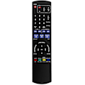 Miniatyrbilde 1 av 5: Erstatningsfjernkontroll N2QAYB000236 for Panasonic DVD-opptaker ShowView DMR-EX85 / DMR-EX87 / DMR-EX Black