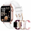 Dam Smartwatch 1.83\" Bluetooth-samtal, 110+ Sportspårning, Pulsmätare SpO2 Sömnmonitor, iOS Android