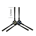 Miniatyrbilde 2 av 5: For ILife A7 A9S V8 V8S X750 X800 X785 V80 Silvercrest SSR1 SSRA1 Side Brush Reservedeler