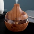 Miniatyrbilde 5 av 5: Eterisk oljediffuser, 300 ml oljediffuser med 4 tidsinnstillinger, aromaterapidiffuser med automatisk avslåing, kjølig tåkefunksjon