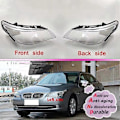 Miniatyrbillede 4 af 5: Bil Forlygte Linse Glas Lampeskærm Dæksel Lys Skærm Klar Skal til BMW E60 E60LCI 2008-2010 Right