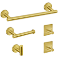 Miniatyrbilde 1 av 5: TONCHEAN Maple Inoxide Håndklestativ for Baderom 6 Deler - Gull Gold 5PCS