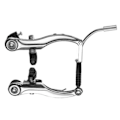 Miniatyrbild 5 av 5: V-broms Fram & Bak Bromsoksverktyg Delar Set, Cykeltillbehör Aluminiumlegering Broms Cykelutrustning Cykelbroms A Silver