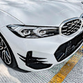 Pikkukuva 5 / 5: Auton etupuskurin sivukanavat Splitter Spoiler Sumuvalon ilmanpoistoaukko BMW G20 G21 LCI M Sport 20 -malliin