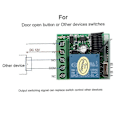 Miniatyrbild 4 av 5: DC 12V 1CH RF Relä Mottagare 433MHz Universell Trådlös Fjärrkontroll Switch 433 MHz sändare Knapp