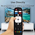 Miniatyrbild 3 av 5: Ersättnings-RM-C3287 Röstfjärrkontroll för JVC RM-C3570 för KENWOOD för Motorola Smart TV Fjärrkontroll