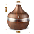Miniatyrbilde 4 av 5: Eterisk oljediffuser, 300 ml oljediffuser med 4 tidsinnstillinger, aromaterapidiffuser med automatisk avslåing, kjølig tåkefunksjon
