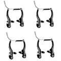 Miniatyrbild 1 av 5: V-broms Fram & Bak Bromsoksverktyg Delar Set, Cykeltillbehör Aluminiumlegering Broms Cykelutrustning Cykelbroms A Black