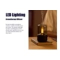 Miniatyrbillede 3 af 5: Ultrasonisk Cool Mist Luftfugter, Luftrenser, Æterisk Olie Diffuser, LED Natlys USB Sort