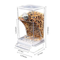 Miniatyrbillede 4 af 5: Automatisk fuglefoderautomat med siddepind transparent