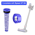Pikkukuva 2 / 5: 4 kpl suodattimen vaihtopaketti Dyson V7, V8 Animal ja V8 Absolute johdottomalle pölynimurille HEPA-suodattimen vaihdot