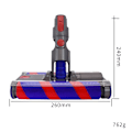 Pikkukuva 2 / 5: Imuripään vaihto Dyson V7 V8 V10 V11 -sarjoille, pehmeä rullaharjapää, kaksoisrullaharja