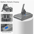 Miniatyrbillede 3 af 5: 2000MAh V8 Udskiftningsbatterisæt 21.6V til Dyson V8 Animal /Absolute/Carbon Fiber Ledningsfri Håndholdt Støvsuger
