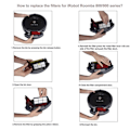 Miniatyrbilde 4 av 4: 14 Deler Erstatningsruller for iRobot Roomba I7 I3 I6 E5 E7 Serien Støvsuger Tilbehørssett