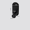 Miniatyrbillede 2 af 5: Badeværelse håndklædeholder, perforeret 40 cm håndklædeholder, monteret badeværelse håndklædeholder Sort, Ahornplade malet C