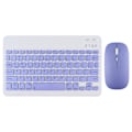 Pikkukuva 1 / 5: Langaton näppäimistö ja hiiri iPad Air 5, 4 Pro, 11, Bluetooth, espanja, englanti, Android, iOS, Windows, puhelin, tabletti purple english