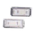 Miniatyrbillede 1 af 5: 2 stk. nummerpladelys 18 LED 3528SMD hvidt nummerpladelys til BMW E46