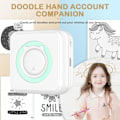 Pikkukuva 5 / 5: Mini kannettava Bluetooth-lämpötulostin ja 5 rullaa tulostuspaperia, yhteensopiva Androidin ja iOS:n kanssa