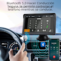 Miniatyrbild 5 av 5: Bil Multimedia Videospelare, Radio med Android, CarPlay, 7 Tum Bärbar Pekskärm, Bluetooth 5.0, med AUX USB radio and camera