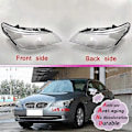 Miniatyrbillede 4 af 5: Bil Forlygte Linse Glas Lampeskærm Dæksel Lys Skærm Klar Skal til BMW E60 E60LCI 2008-2010 Left