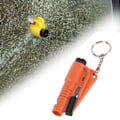 Pikkukuva 5 / 5: Auton hätätyökalu - Ikkunavasara ja turvavyönleikkuri survival whistle-a