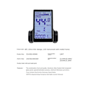 Pikkukuva 3 / 5: M5 Sähköpyörän LCD-näyttö + 36V 350W Siniaalto-ohjain Sähköskootterin LCD-paneelinäyttö maastopyörään