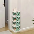 Miniatyrbillede 2 af 5: Tier Multi-Purpose Plads Organizer til Hjemme DIY Opbevaringsreol 5 layers blue