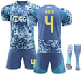 Miniatyrbillede 1 af 2: 2425 Ajax udebanetrøje Hatto fodboldtrøje+sok 20(110-120cm)